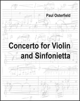 Concerto for Violin and Sinfonietta Orchestra sheet music cover